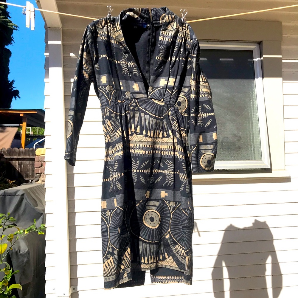 Mociun print mini dress